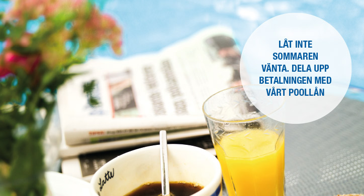 Dela upp betalningen på pool eller spabad