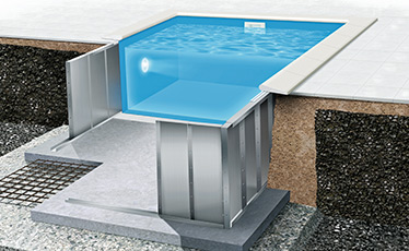 Rektangulär pool standard. Bästsäljande poolmodell från PoolKungen.