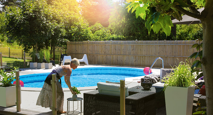 Åttformad pool från Poolkungen